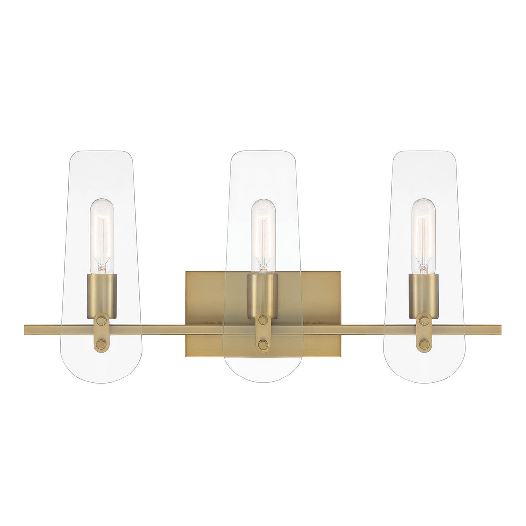 Designers Fountain Bergen Beach D256M-3B-BG Bath Vanity Light 24 in. wide - Brushed Gold