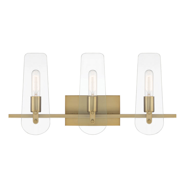 Designers Fountain Bergen Beach D256M-3B-BG Bath Vanity Light 24 in. wide - Brushed Gold