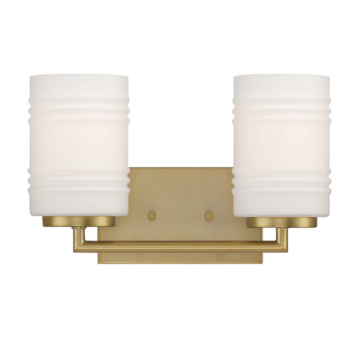 Designers Fountain Leavenworth D257M-2B-BG Bath Vanity Light 15 in. wide - Brushed Gold