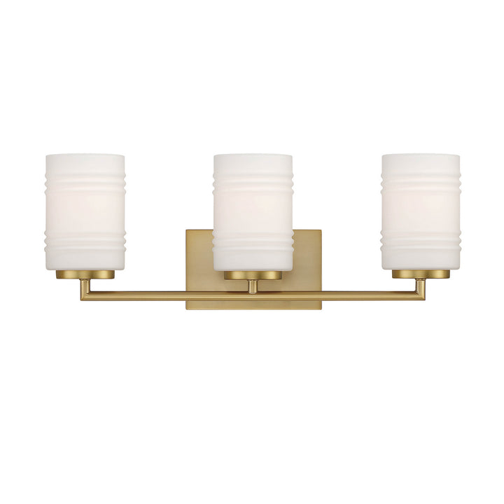 Designers Fountain Leavenworth D257M-3B-BG Bath Vanity Light 24 in. wide - Brushed Gold