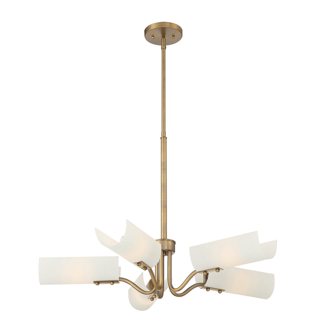 Designers Fountain Manhasset D259M-5CH-OSB Chandelier Light - Old Satin Brass