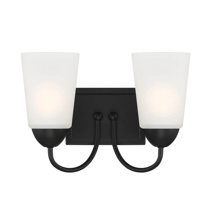 Designers Fountain Malone D267M-2B-MB Bath Vanity Light 13 in. wide - Matte Black