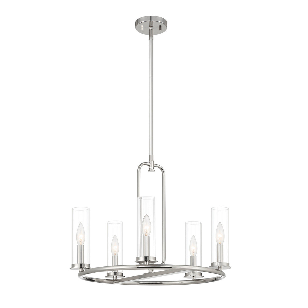 Designers Fountain Hudson Heights D268C-5CH-PN Chandelier Light - Polished Nickel