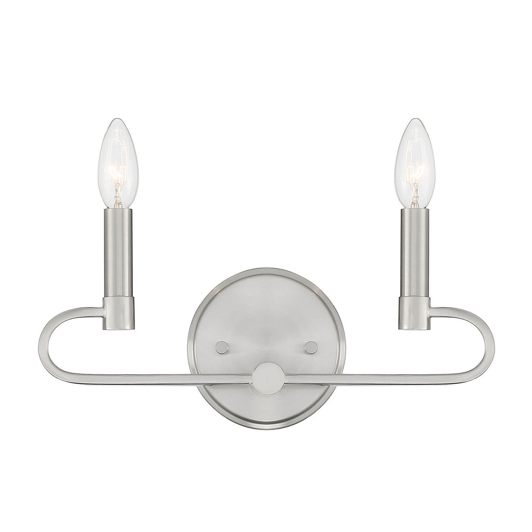 Designers Fountain Summit D269C-2B-BN Bath Vanity Light 14 in. wide - Brushed Nickel