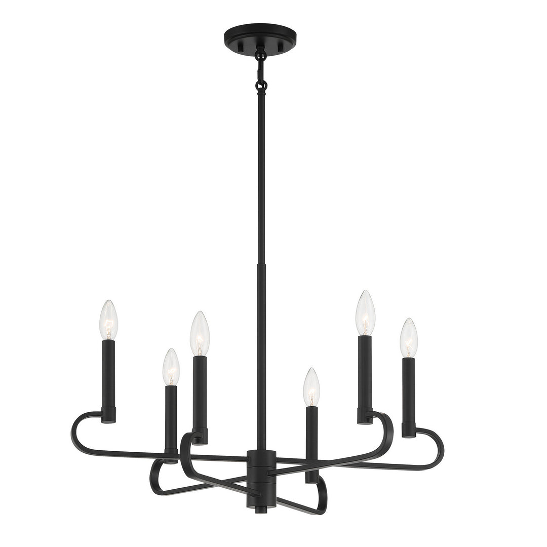 Designers Fountain Summit D269C-6CH-MB Chandelier Light - Matte Black
