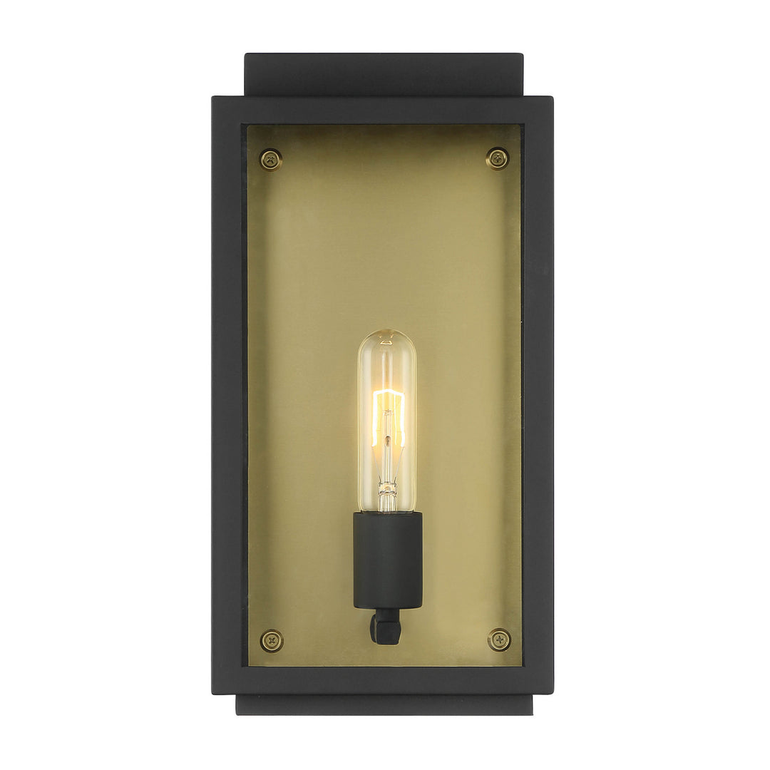 Designers Fountain D275M-7EW-BK Twilight One Light Wall Lantern Outdoor Black