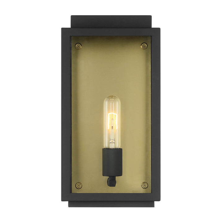 Designers Fountain D275M-7EW-BK Twilight One Light Wall Lantern Outdoor Black