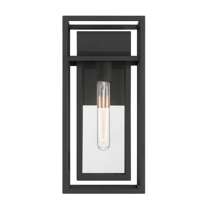 Designers Fountain D277M-7EW-BK Burton One Light Wall Lantern Outdoor Black