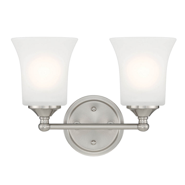 Designers Fountain Bronson D278M-2B-BN Bath Vanity Light 14 in. wide - Brushed Nickel