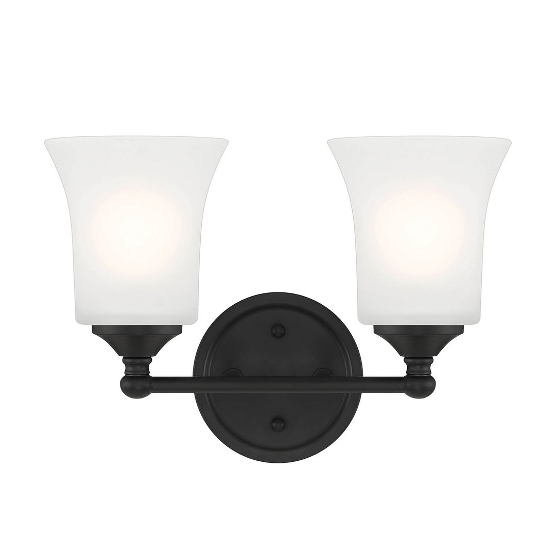 Designers Fountain Bronson D278M-2B-MB Bath Vanity Light 14 in. wide - Matte Black