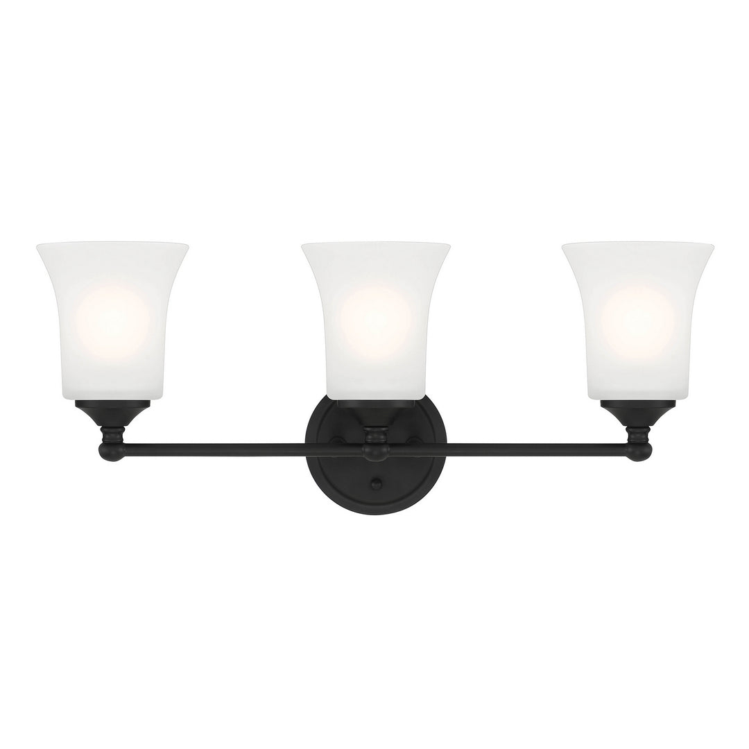 Designers Fountain Bronson D278M-3B-MB Bath Vanity Light 23 in. wide - Matte Black