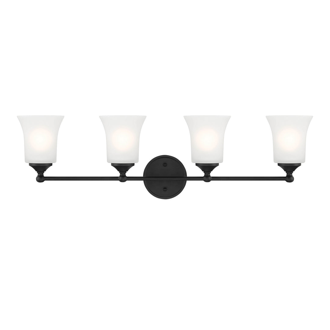 Designers Fountain Bronson D278M-4B-MB Bath Vanity Light 32 in. wide - Matte Black