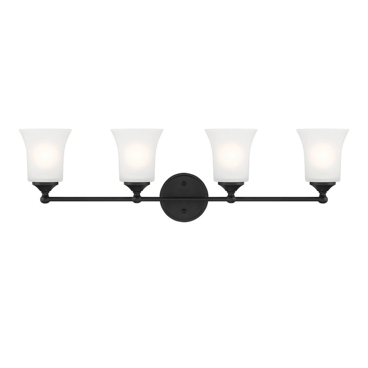 Designers Fountain Bronson D278M-4B-MB Bath Vanity Light 32 in. wide - Matte Black