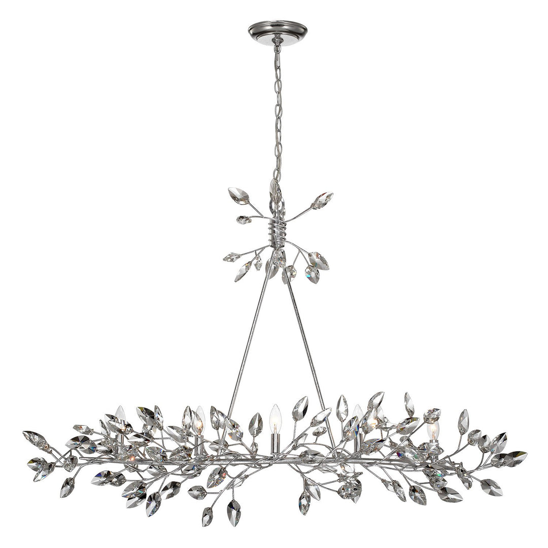Zeev Misthaven CD10102-5-SL-CL Pendant Light - Silver Leaf