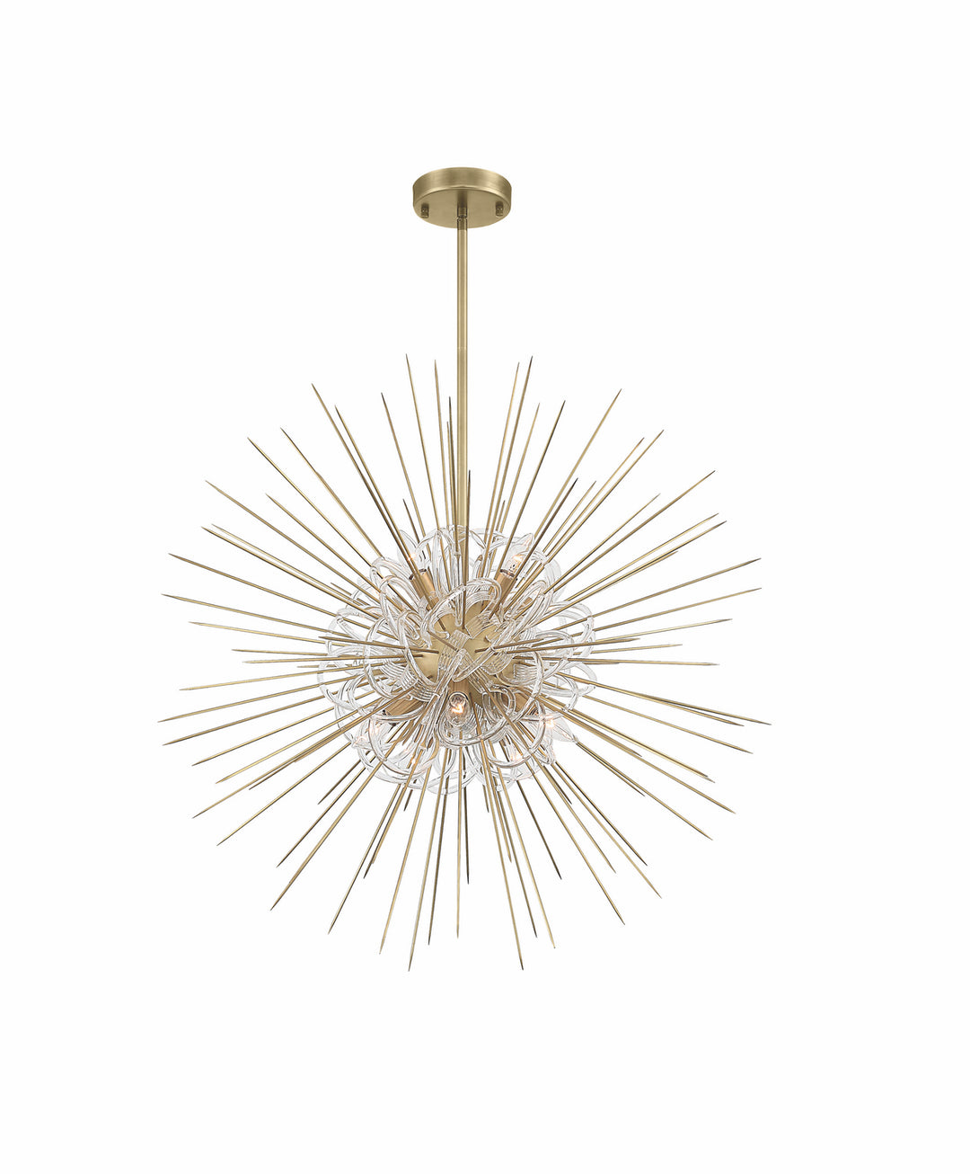 Zeev Flare CD10264-10-AGB Chandelier Light - Aged Brass