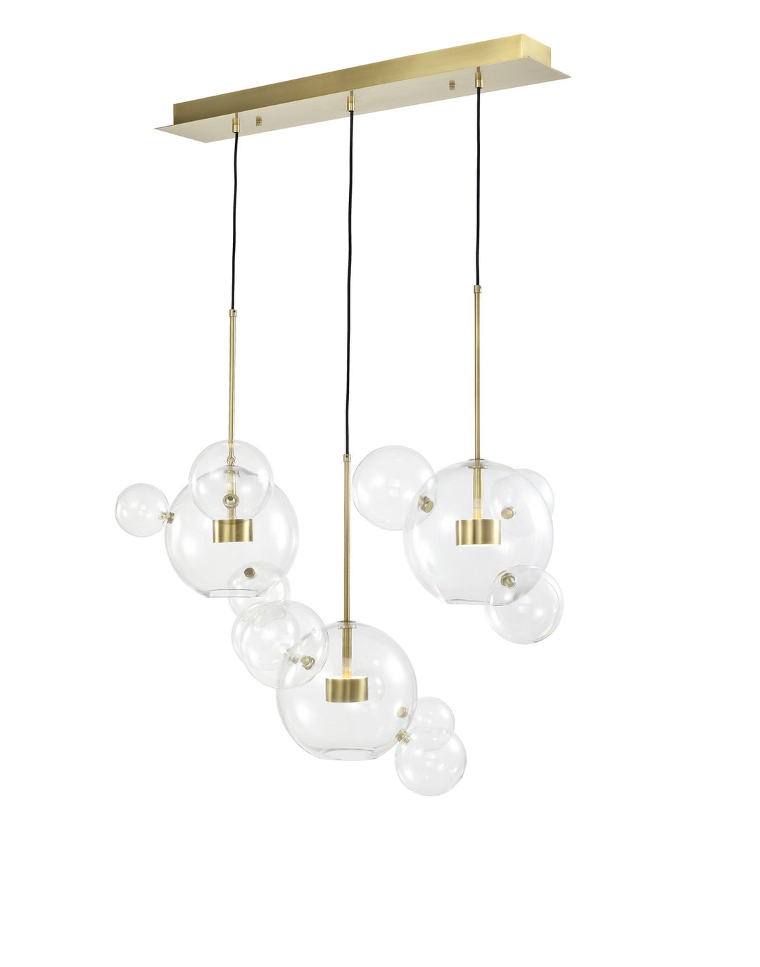 Zeev Sattelite CD10378-6-AGB Pendant Light - Aged Brass