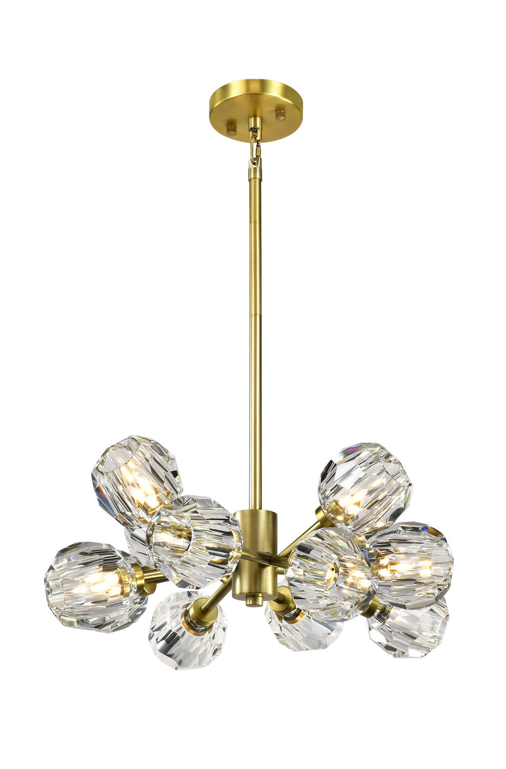Zeev Parisian CD10506-12-AGB Chandelier Light - Aged Brass