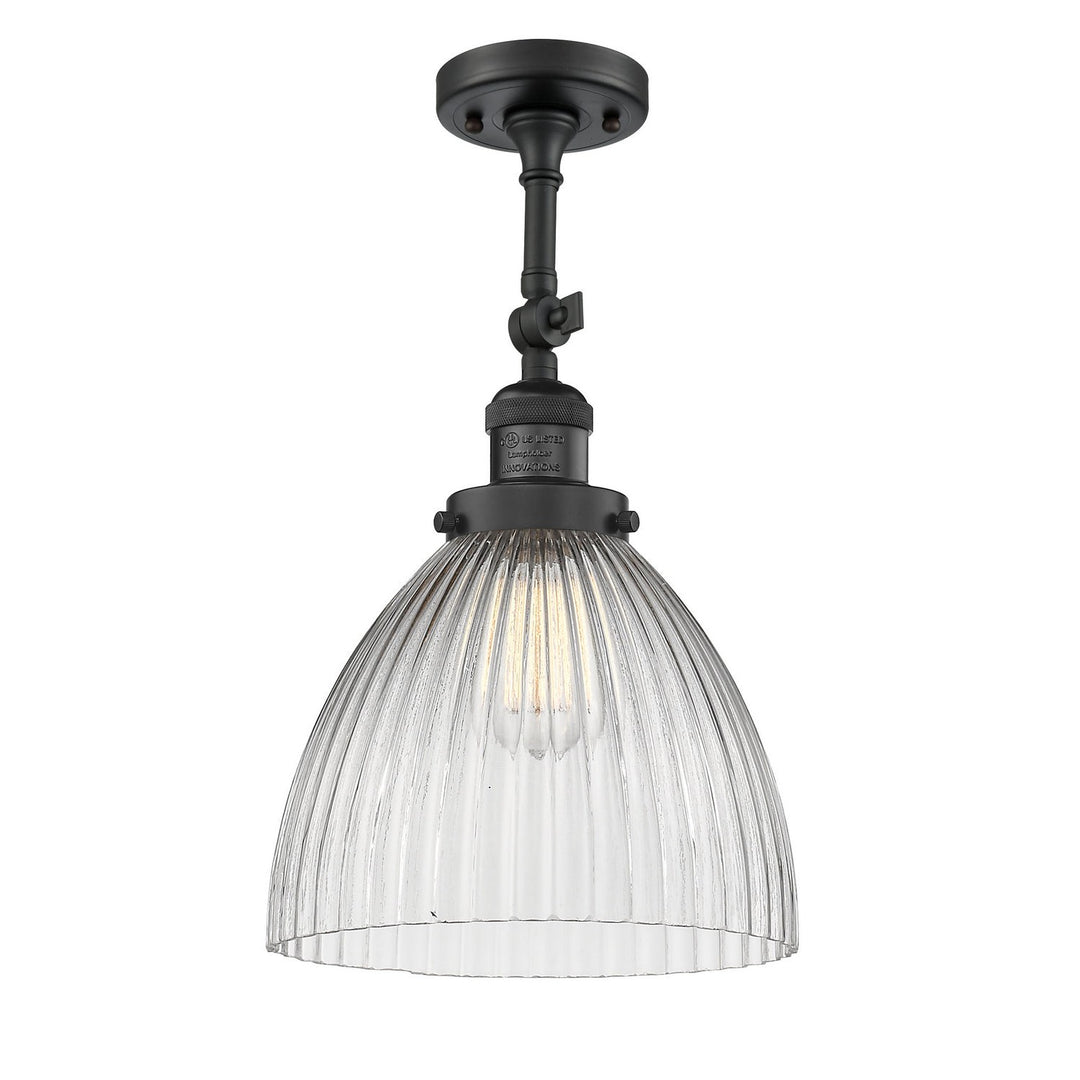 Innovations Franklin Restoration 201F-BK-G222-LED Ceiling Light - Matte Black