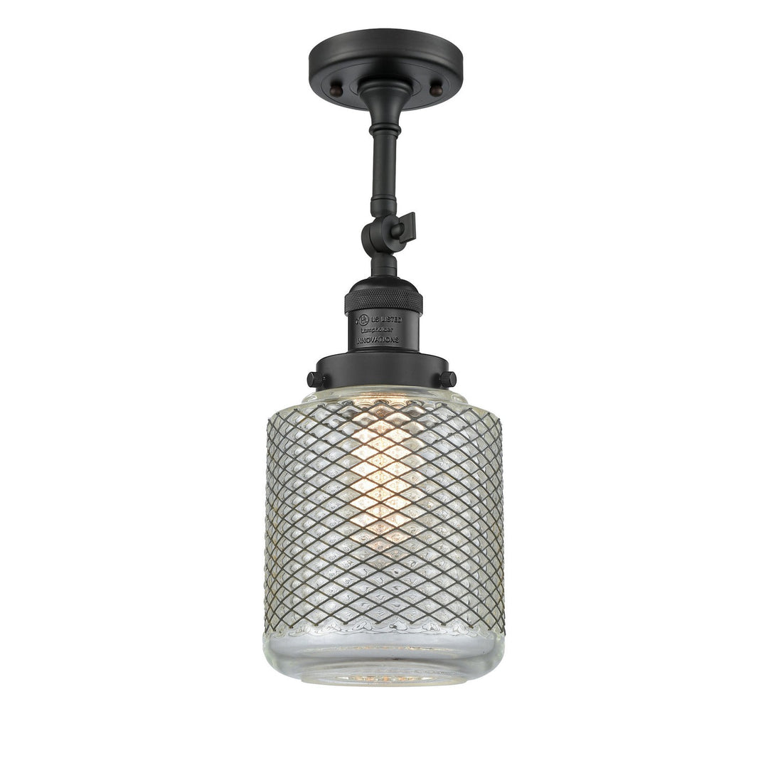 Innovations Franklin Restoration 201F-BK-G262-LED Ceiling Light - Matte Black