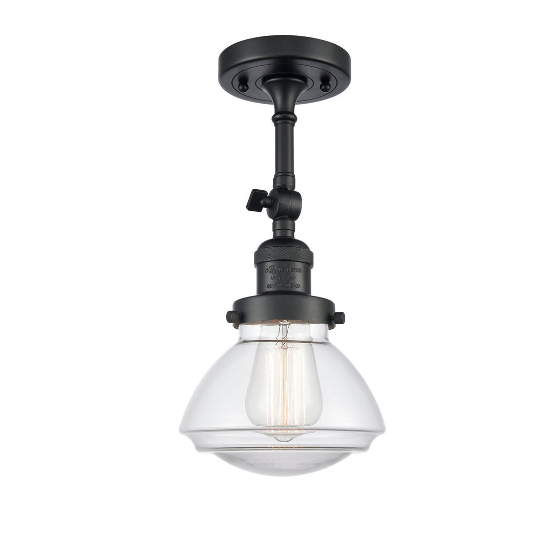 Innovations Franklin Restoration 201F-BK-G322-LED Ceiling Light - Matte Black