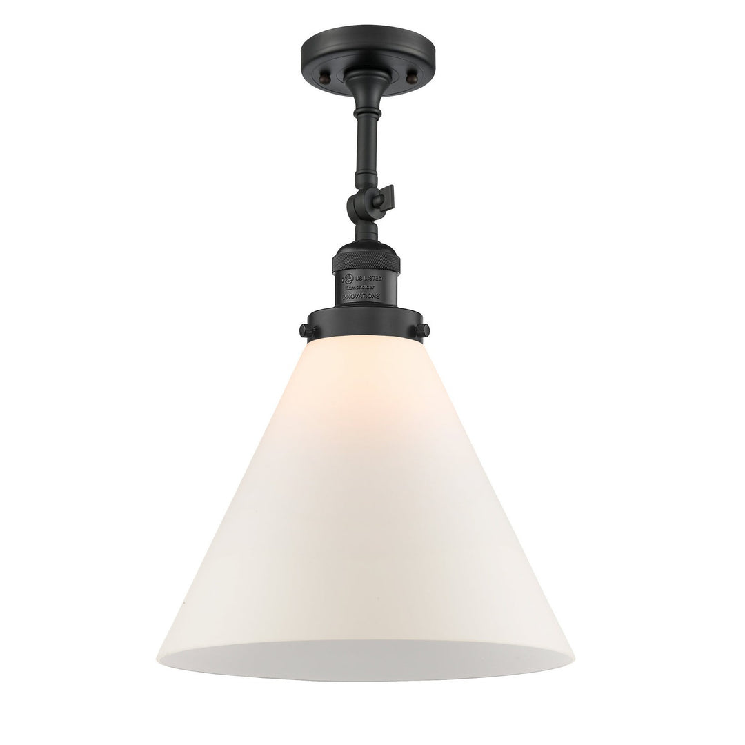 Innovations Franklin Restoration 201F-BK-G41-L Ceiling Light - Matte Black