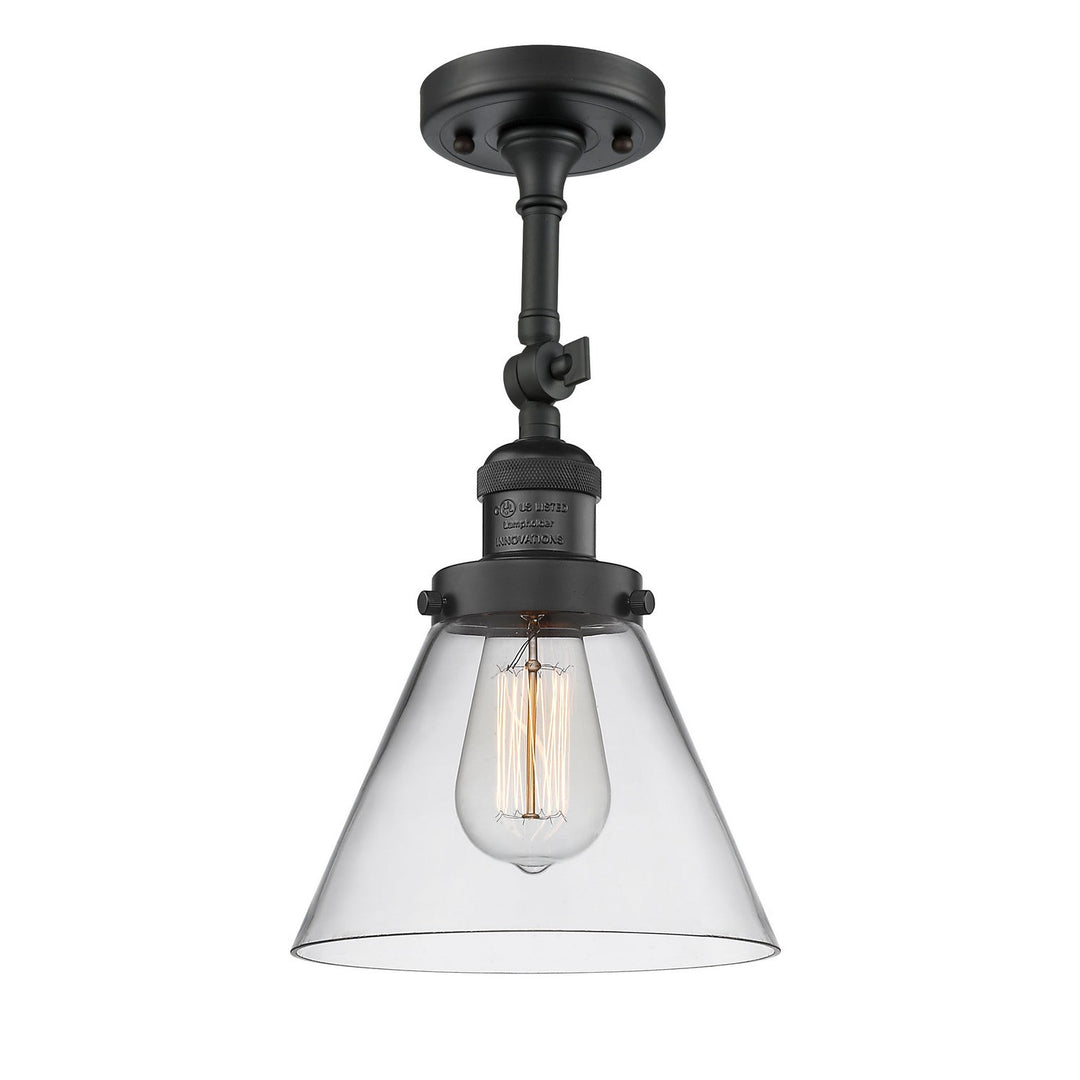 Innovations Franklin Restoration 201F-BK-G42-LED Ceiling Light - Matte Black