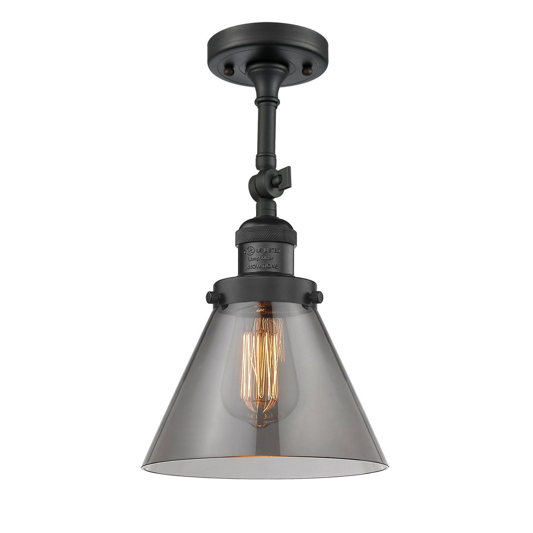 Innovations Franklin Restoration 201F-BK-G43-LED Ceiling Light - Matte Black