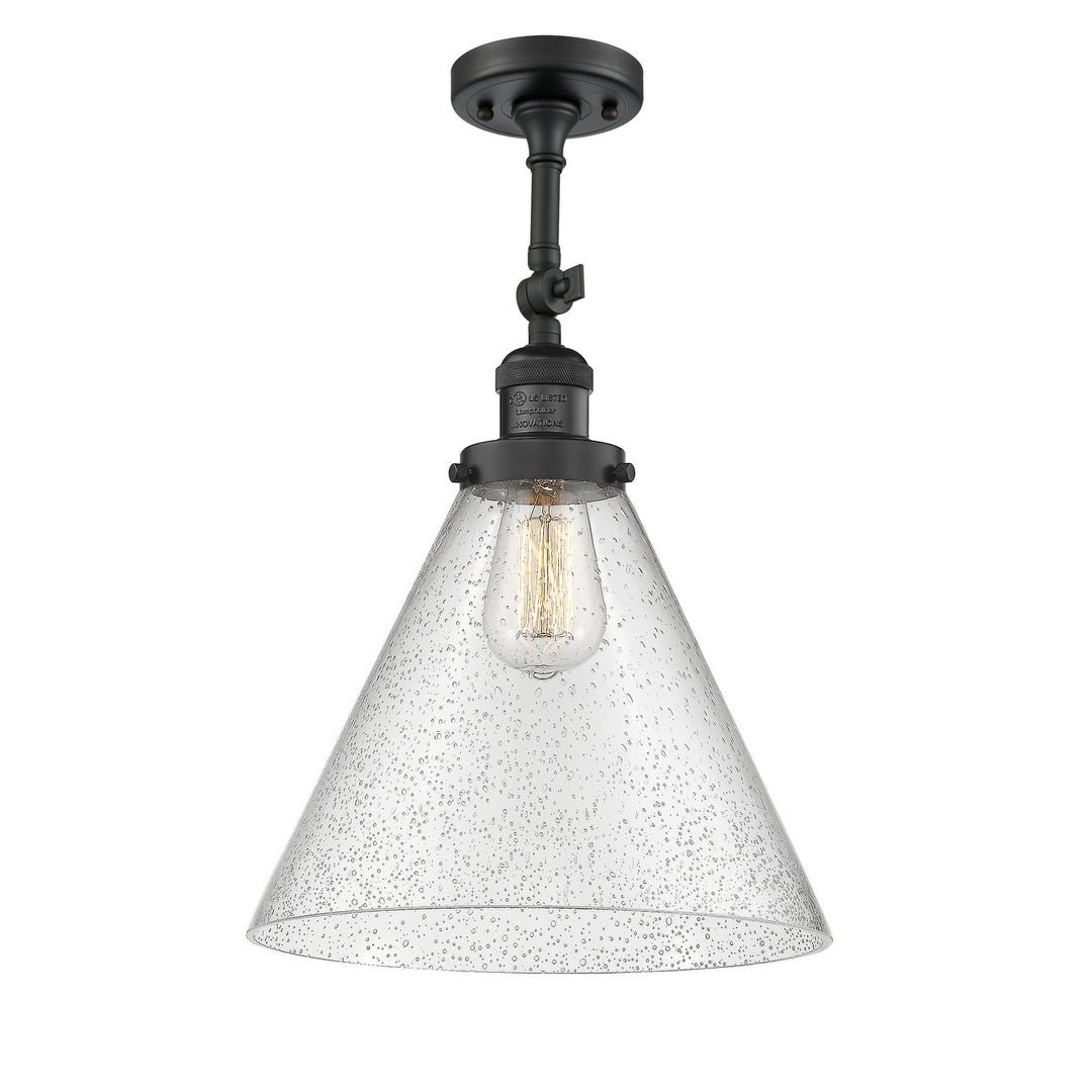 Innovations Franklin Restoration 201F-BK-G44-L Ceiling Light - Matte Black