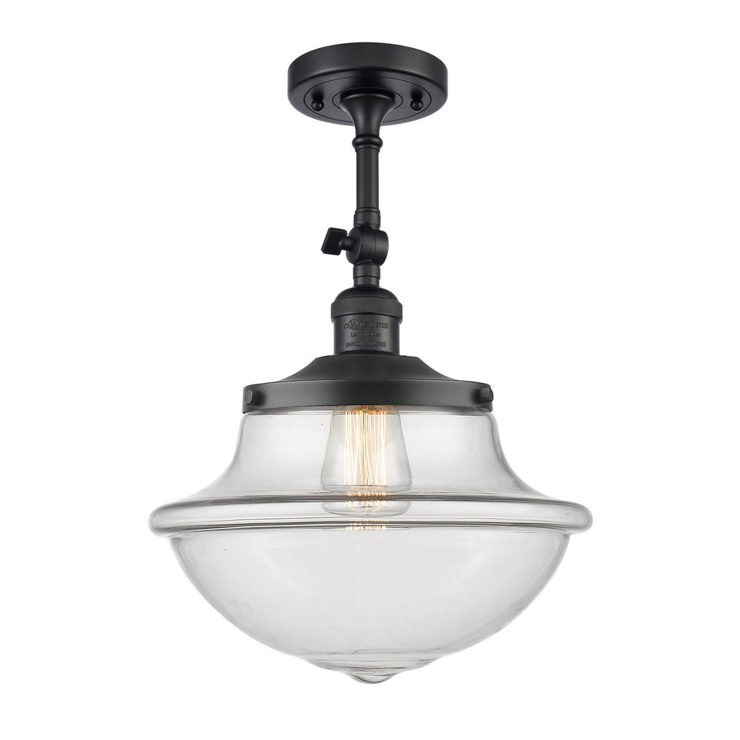 Innovations Franklin Restoration 201F-BK-G542-LED Ceiling Light - Matte Black