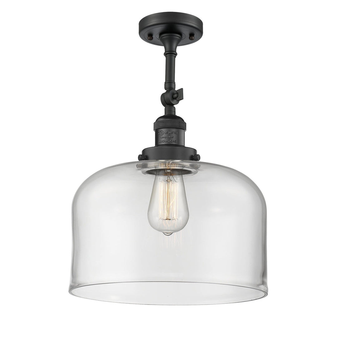 Innovations Franklin Restoration 201F-BK-G72-L-LED Ceiling Light - Matte Black