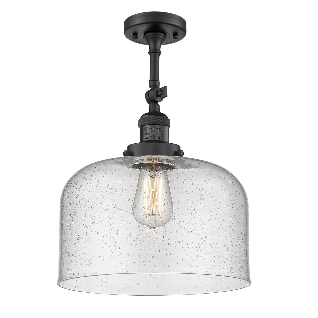 Innovations Franklin Restoration 201F-BK-G74-L-LED Ceiling Light - Matte Black
