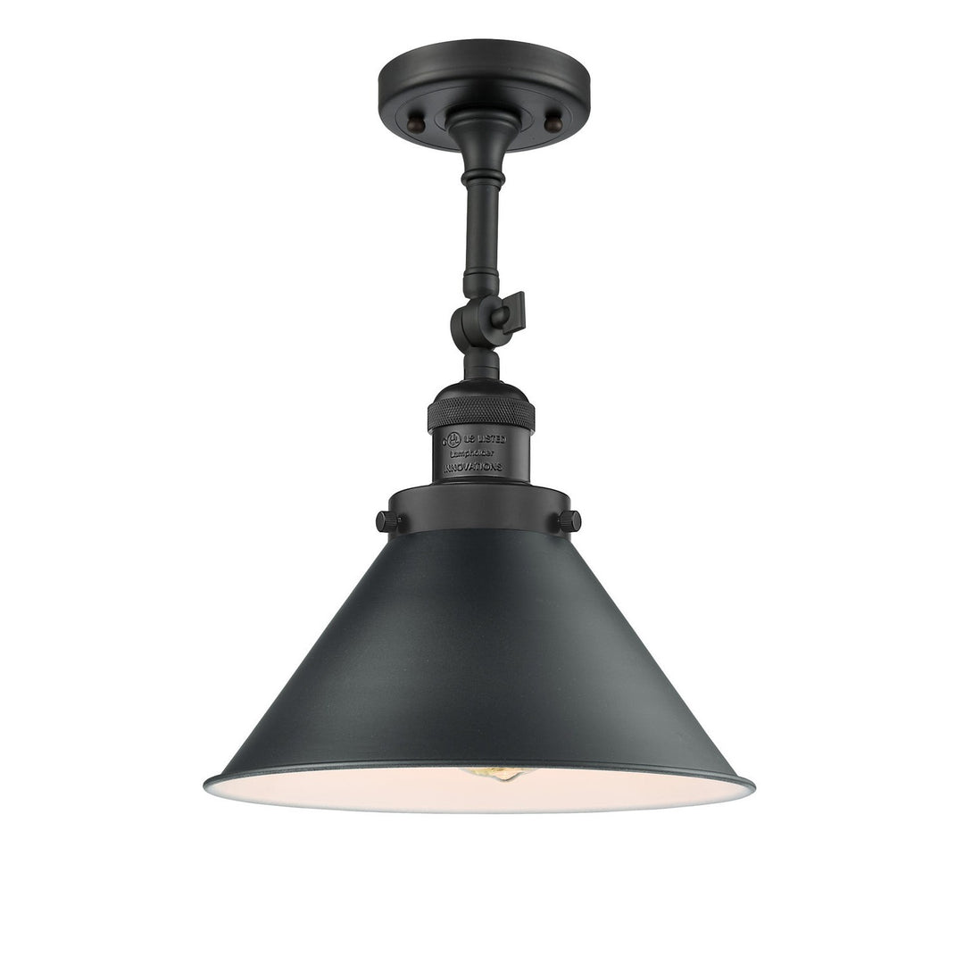 Innovations Franklin Restoration 201F-BK-M10-BK Ceiling Light - Matte Black