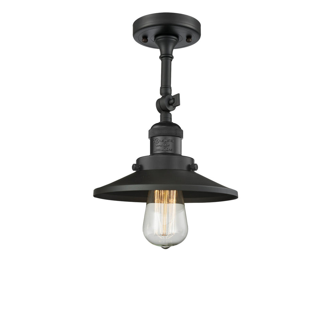 Innovations Franklin Restoration 201F-BK-M6-LED Ceiling Light - Matte Black