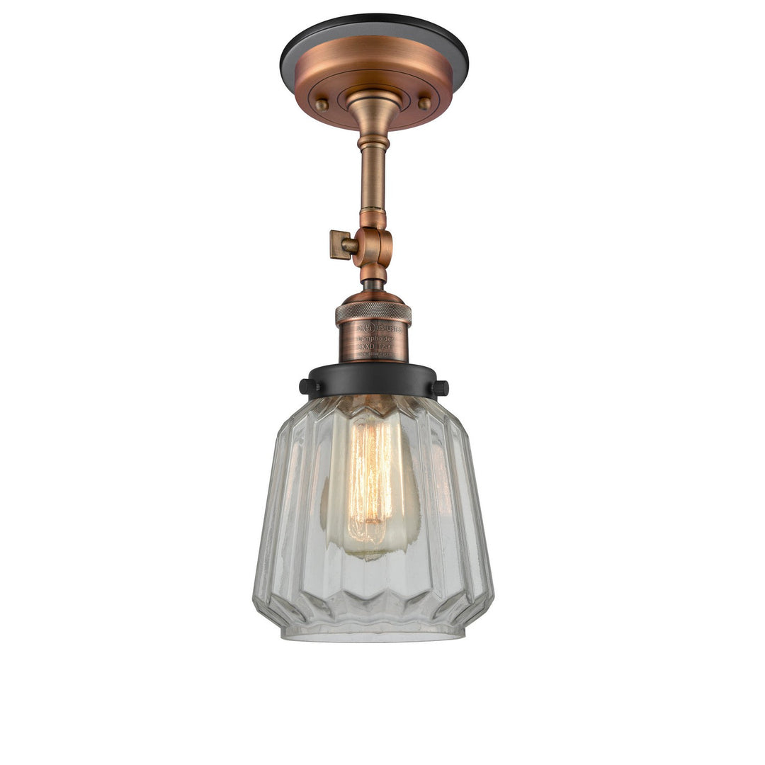 Innovations Franklin Restoration 201FBP-ACBK-G142 Ceiling Light - Antique Copper
