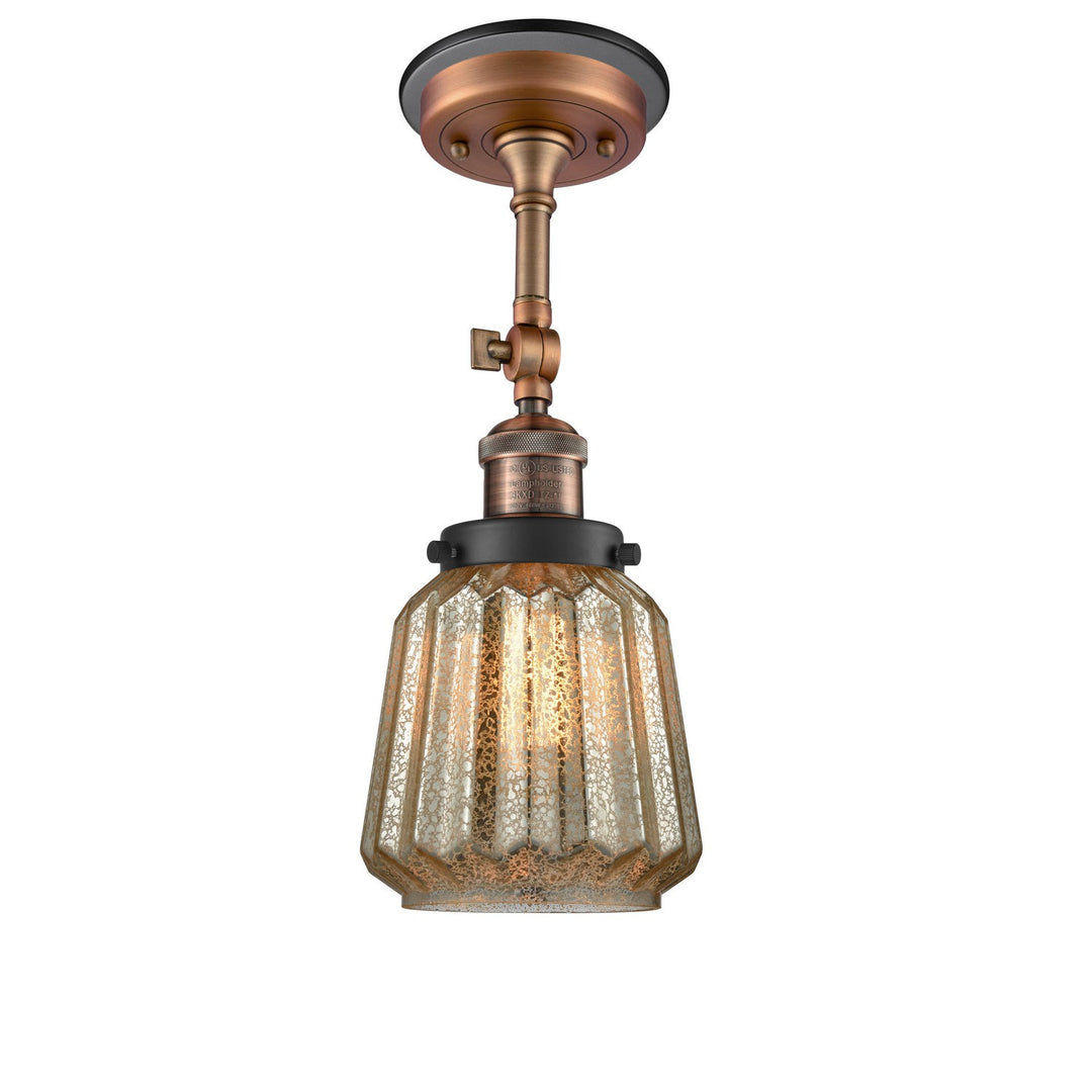 Innovations Franklin Restoration 201FBP-ACBK-G146 Ceiling Light - Antique Copper