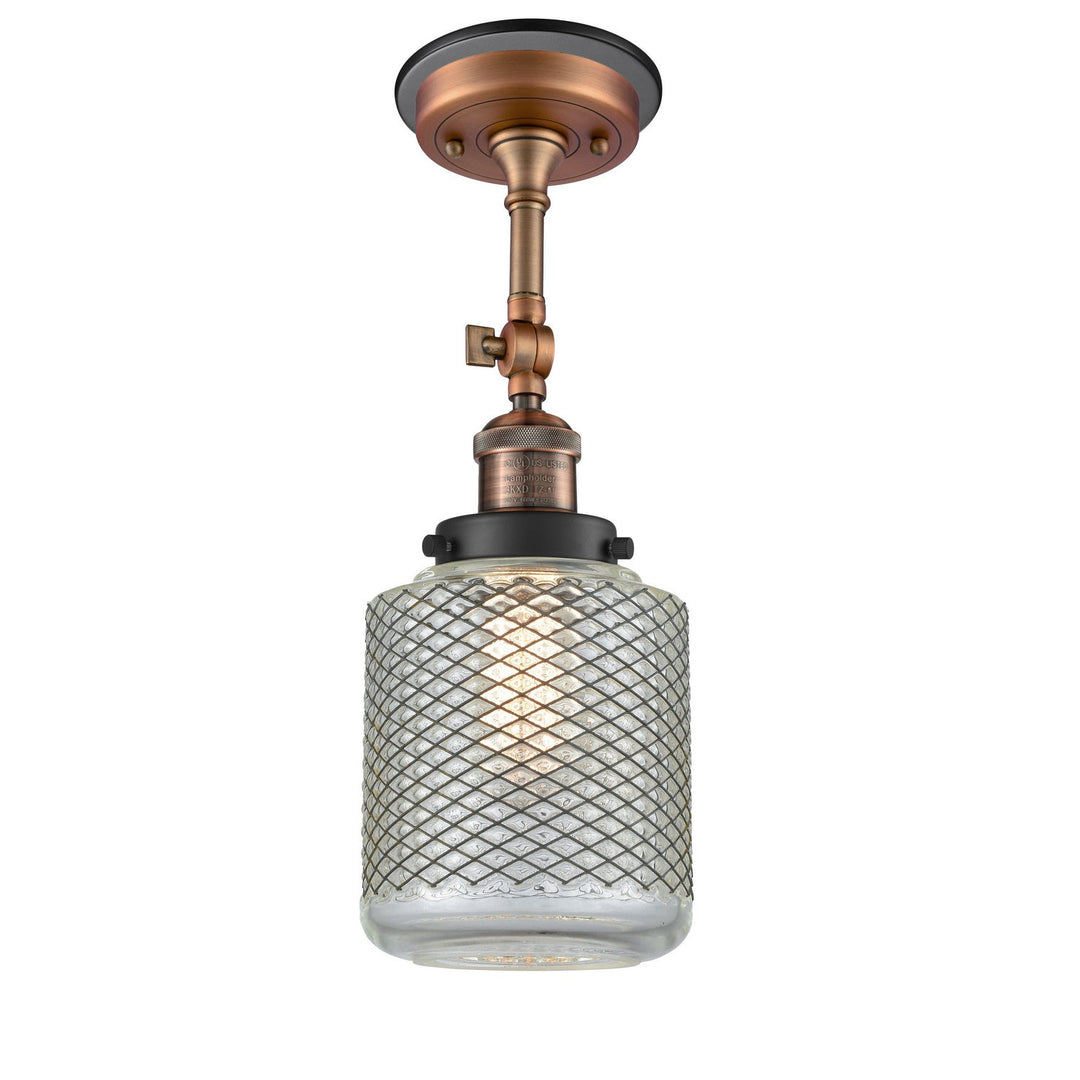 Innovations Franklin Restoration 201FBP-ACBK-G262 Ceiling Light - Antique Copper