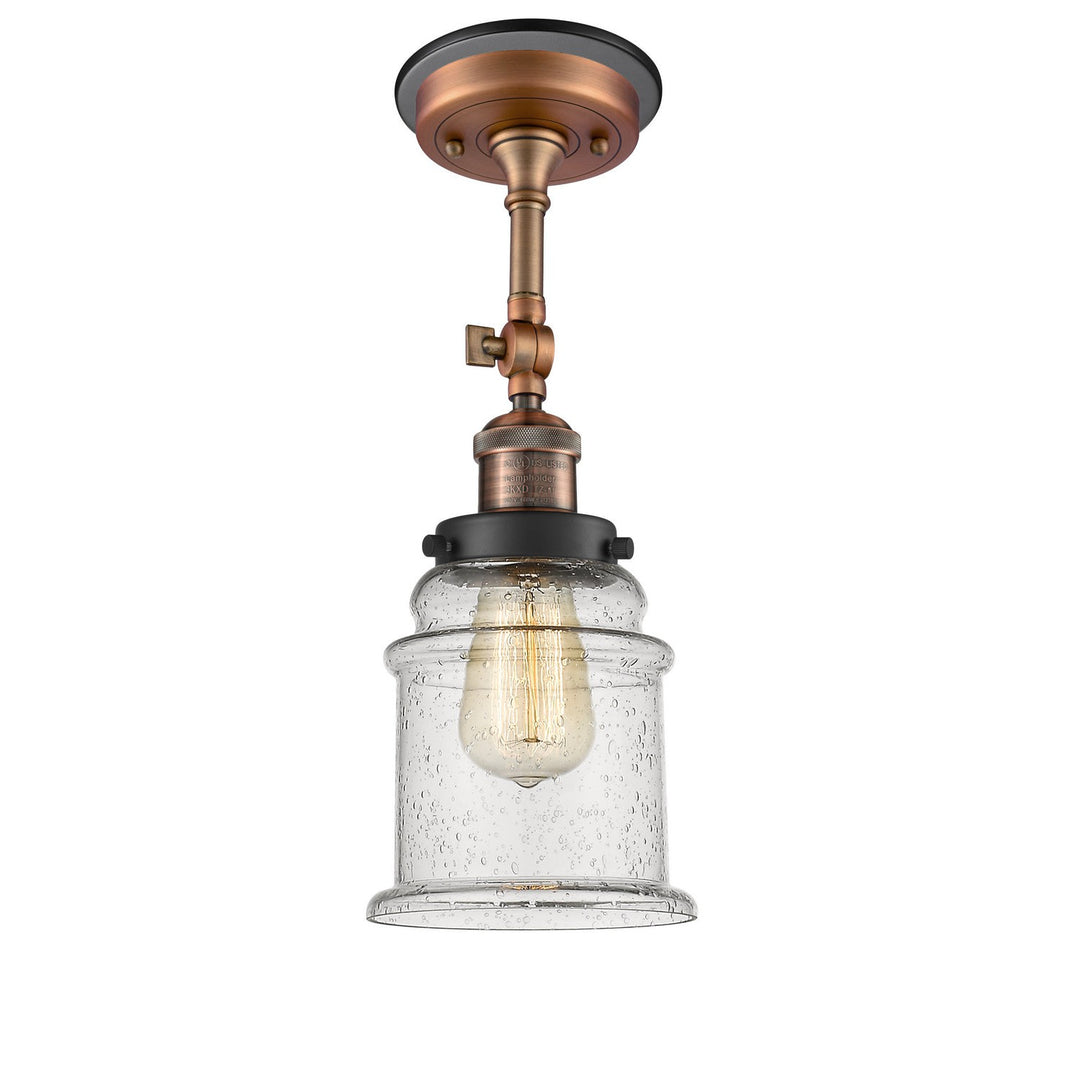 Innovations Franklin Restoration 201FBP-ACBK-G184 Ceiling Light - Antique Copper