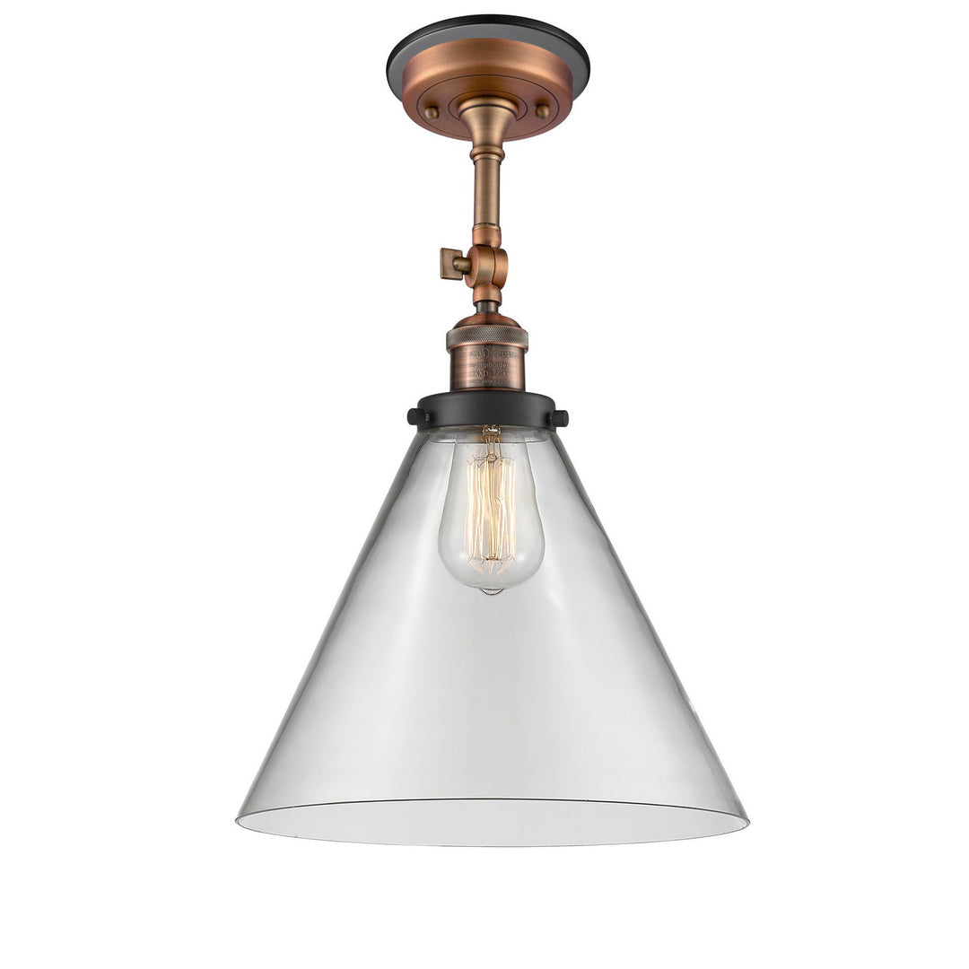 Innovations Franklin Restoration 201FBP-ACBK-G42-L Ceiling Light - Antique Copper