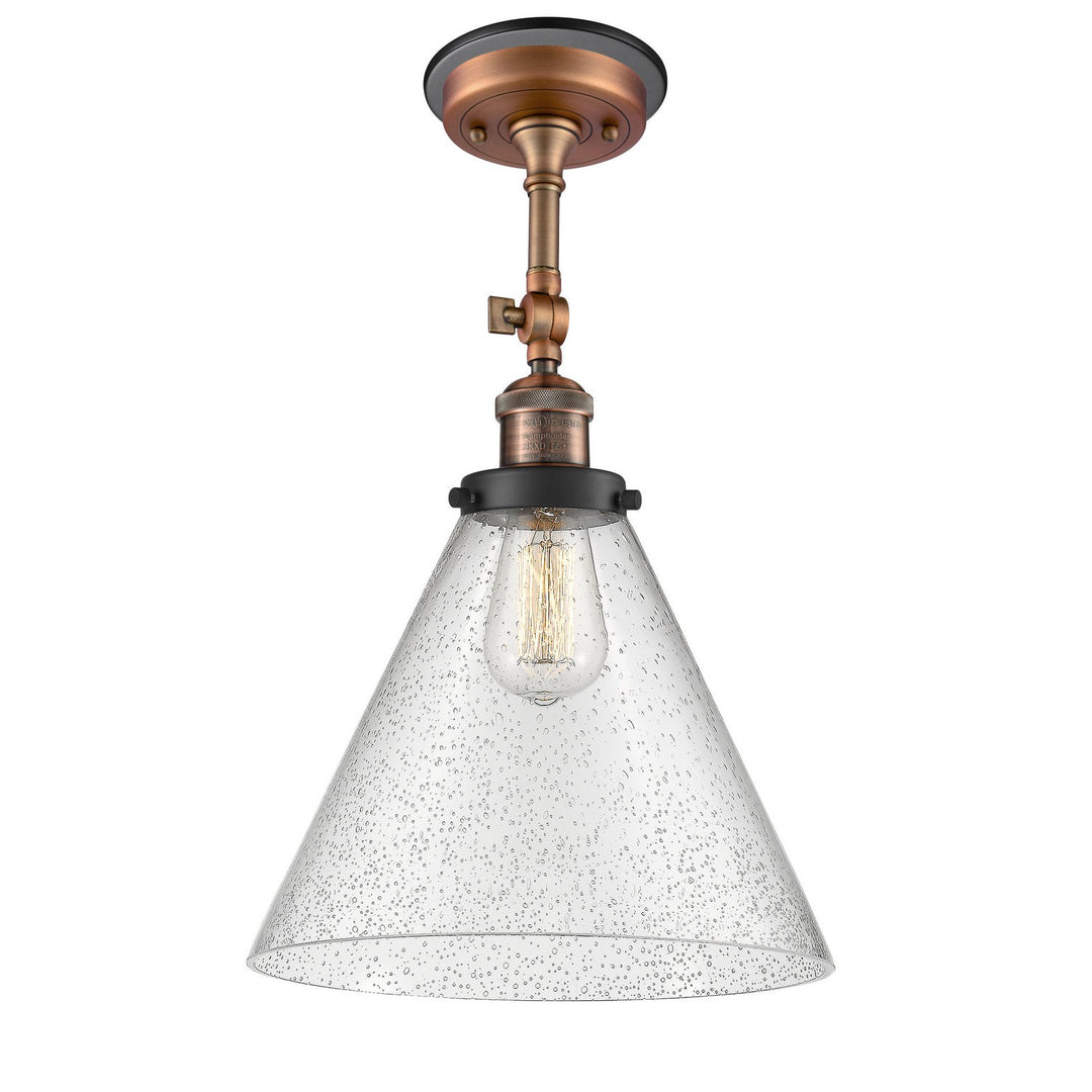 Innovations Franklin Restoration 201FBP-ACBK-G44-L Ceiling Light - Antique Copper