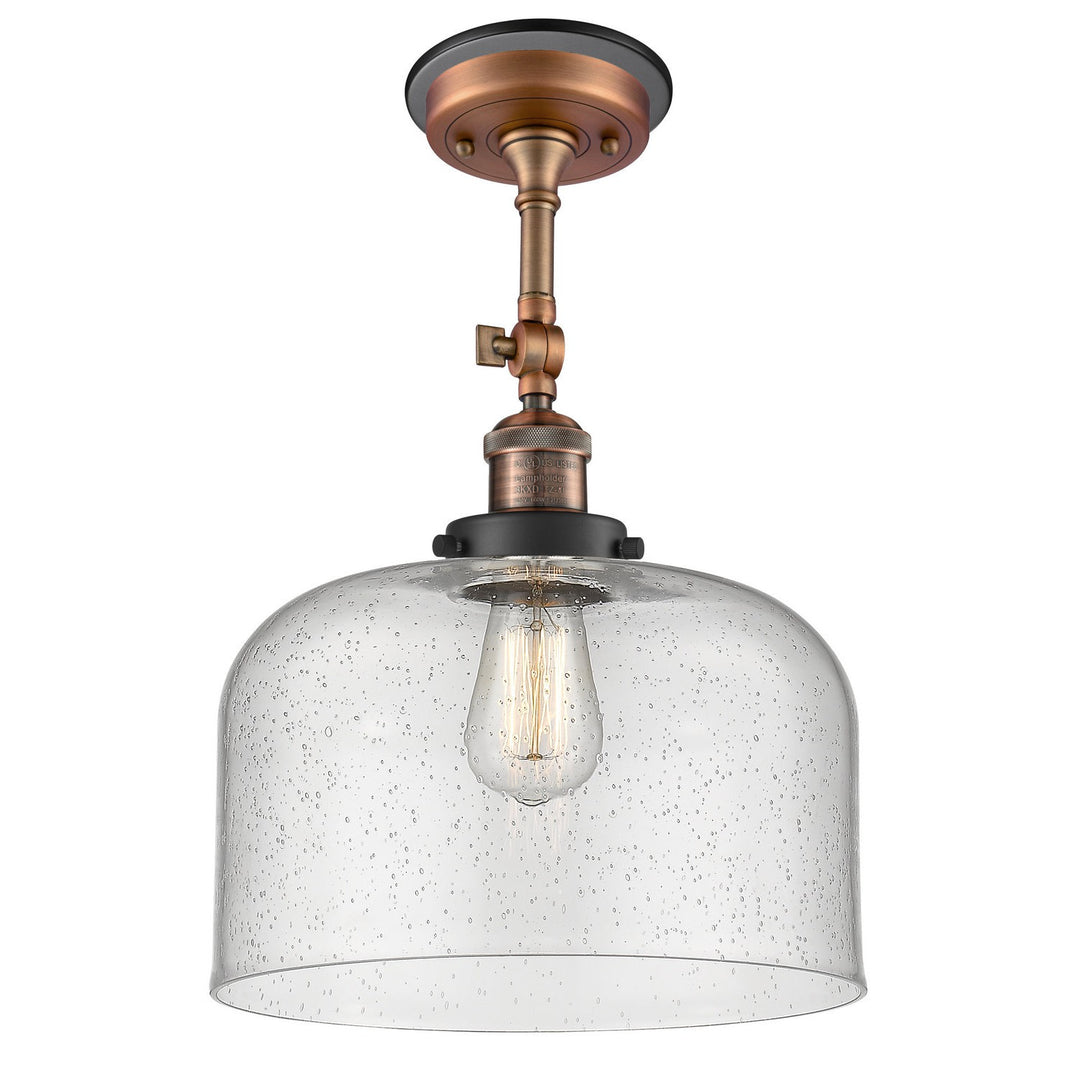 Innovations Franklin Restoration 201FBP-ACBK-G74-L Ceiling Light - Antique Copper