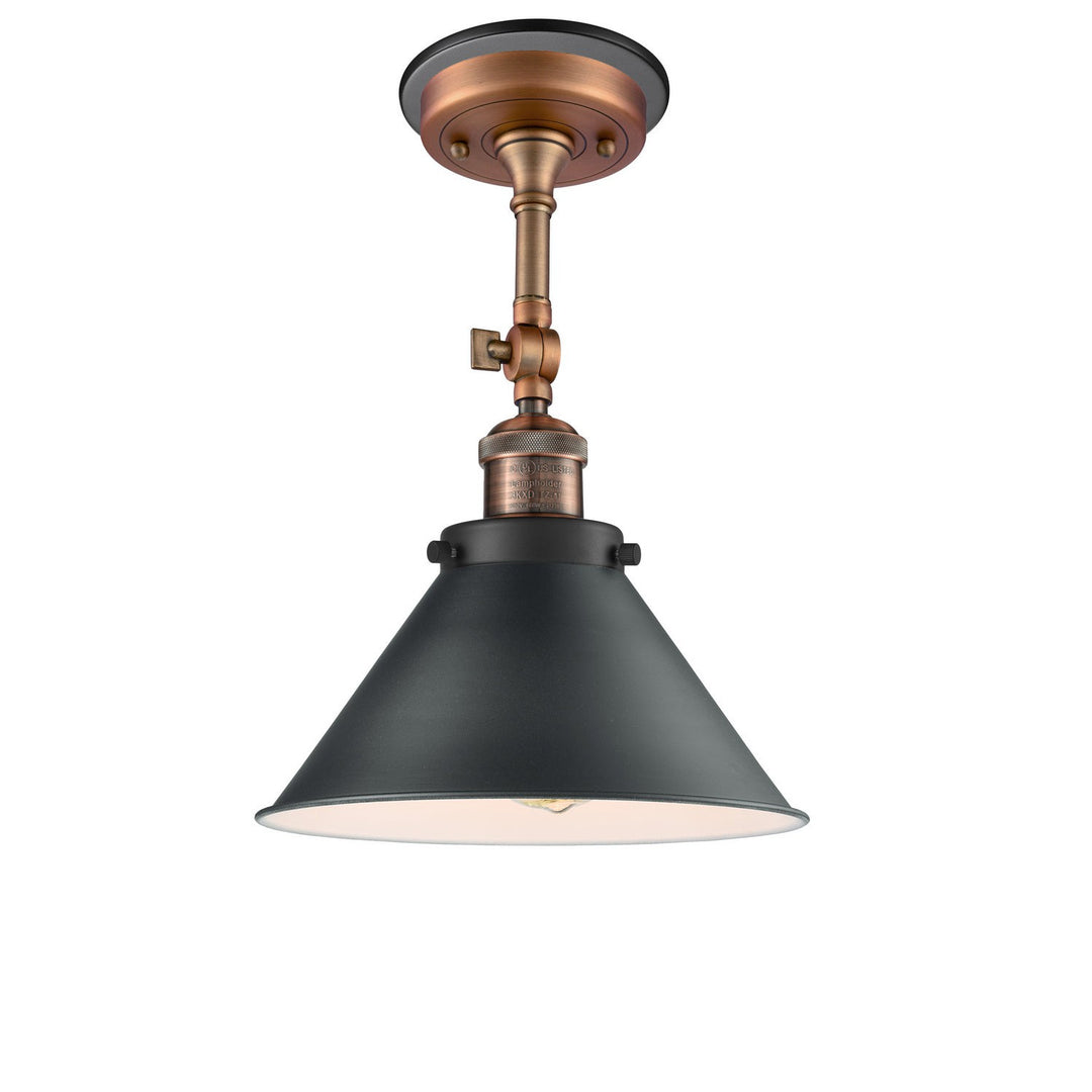 Innovations Franklin Restoration 201FBP-ACBK-M10-BK Ceiling Light - Antique Copper