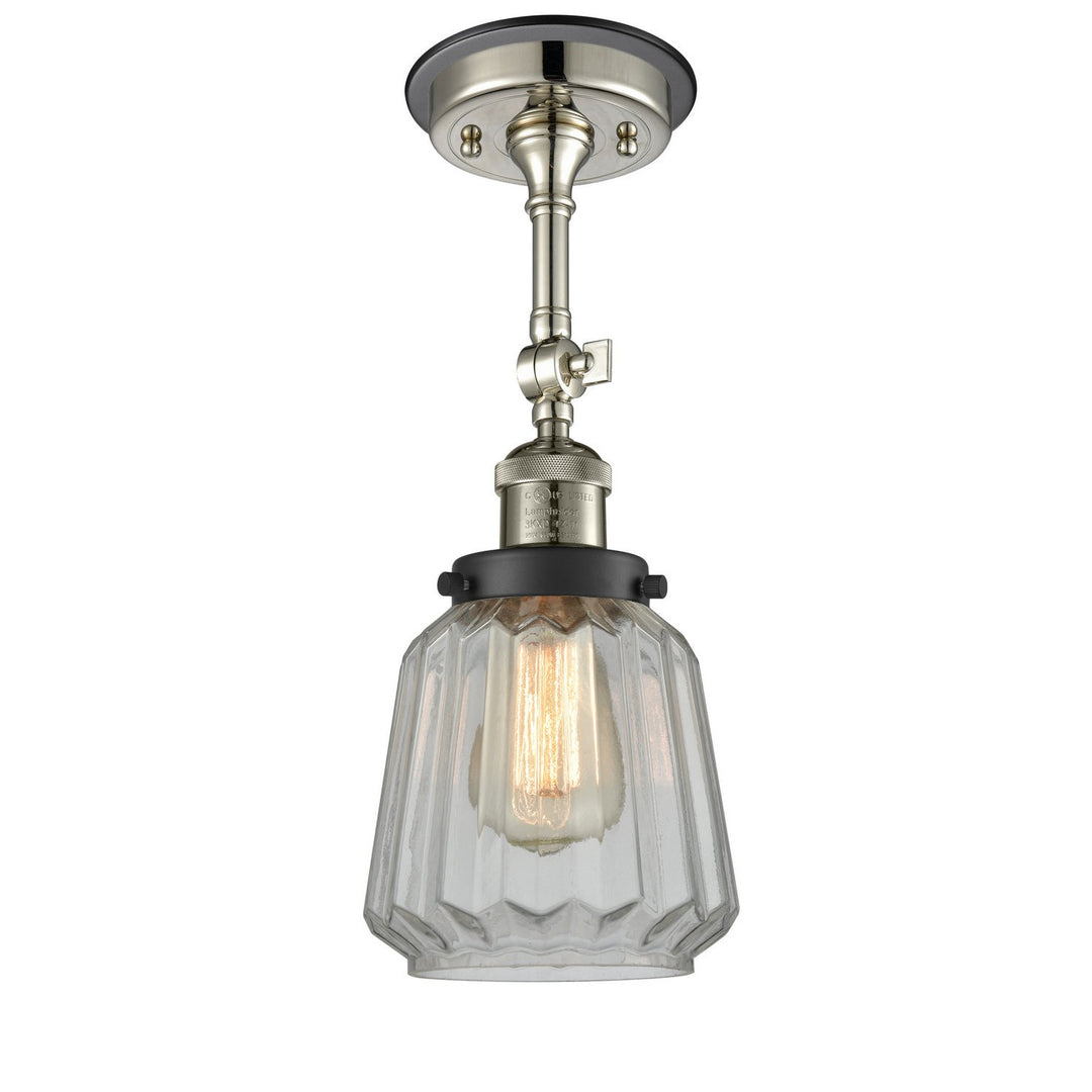 Innovations Franklin Restoration 201FBP-PNBK-G142 Ceiling Light - Polished Nickel