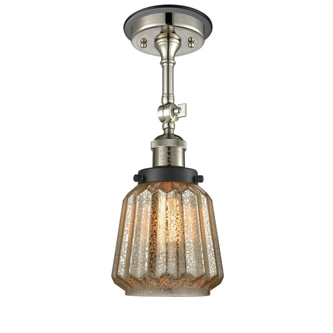 Innovations Franklin Restoration 201FBP-PNBK-G146 Ceiling Light - Polished Nickel