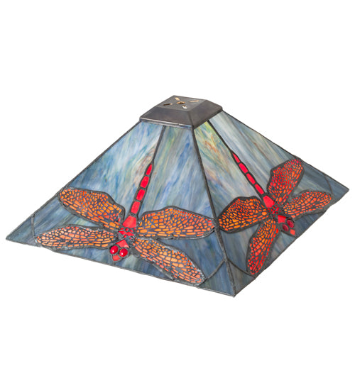 Meyda Tiffany Lighting 12203 Prairie Dragonfly Shade Lamp Shade Multicolored