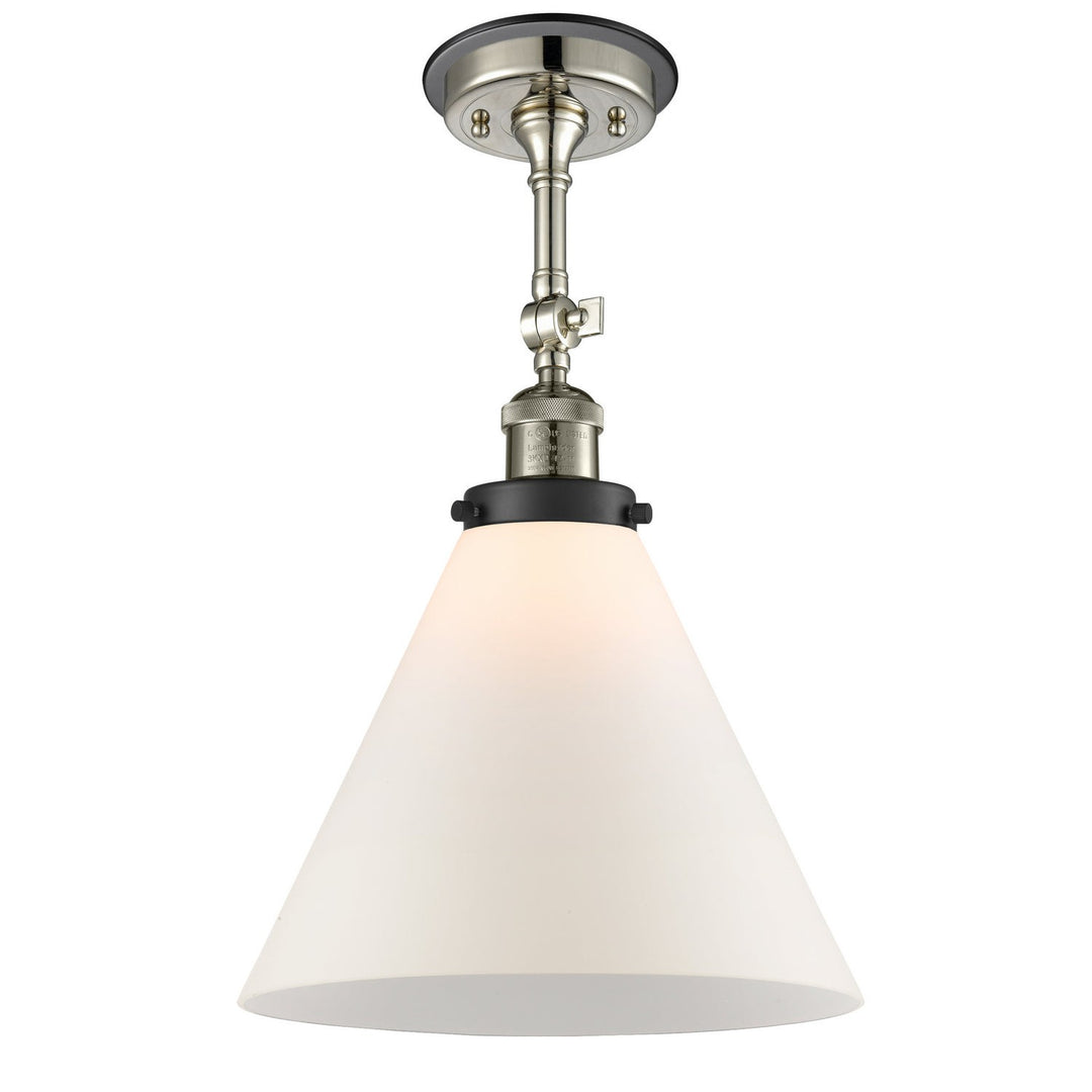 Innovations Franklin Restoration 201FBP-PNBK-G41-L Ceiling Light - Polished Nickel
