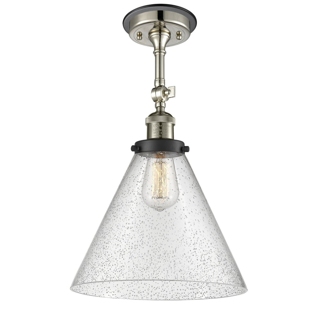 Innovations Franklin Restoration 201FBP-PNBK-G44-L Ceiling Light - Polished Nickel