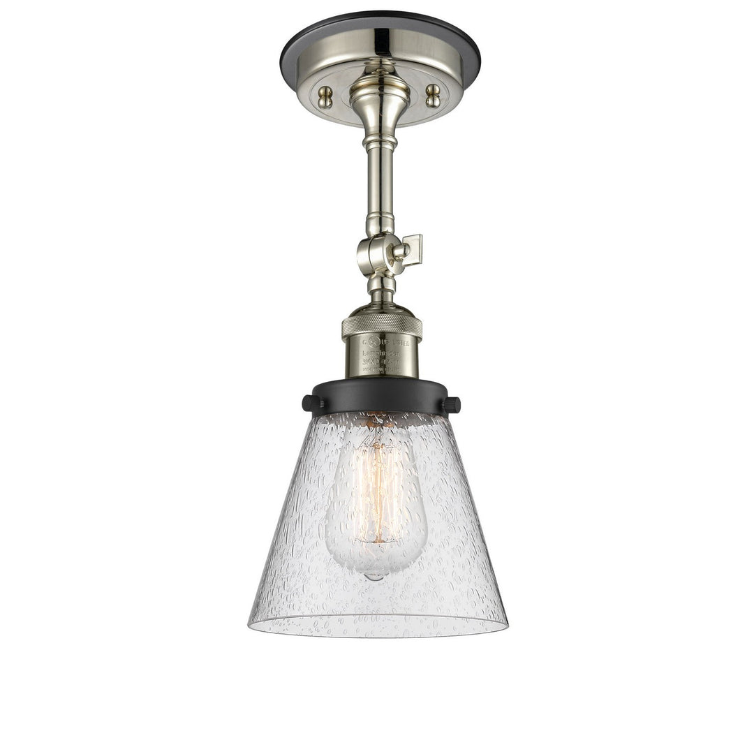 Innovations Franklin Restoration 201FBP-PNBK-G64 Ceiling Light - Polished Nickel