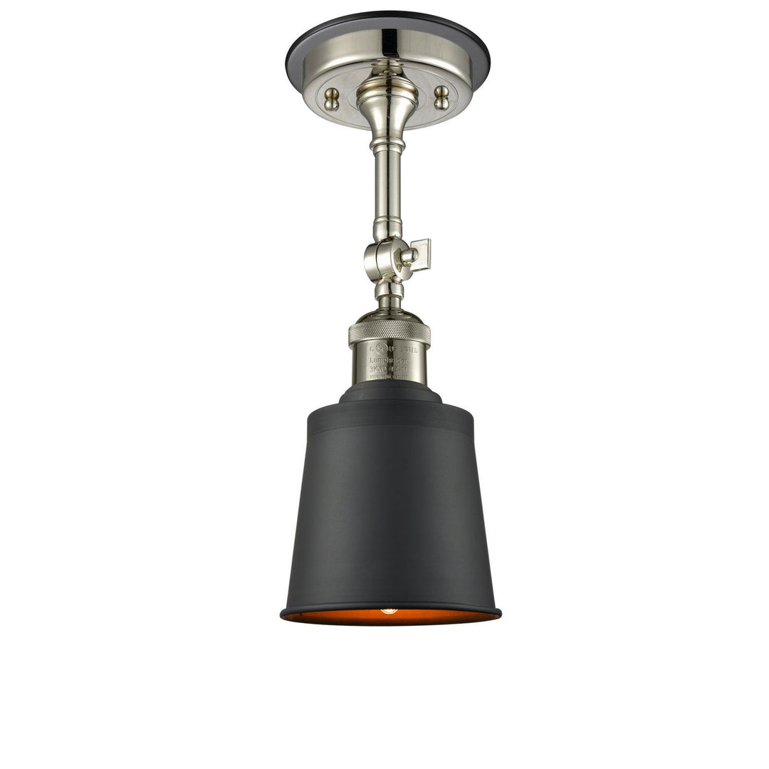 Innovations Franklin Restoration 201FBP-PNBK-M9-BK Ceiling Light - Polished Nickel