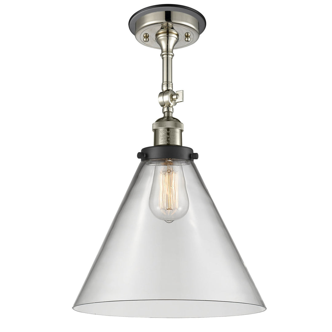 Innovations Franklin Restoration 201FBP-PNBK-G42-L Ceiling Light - Polished Nickel
