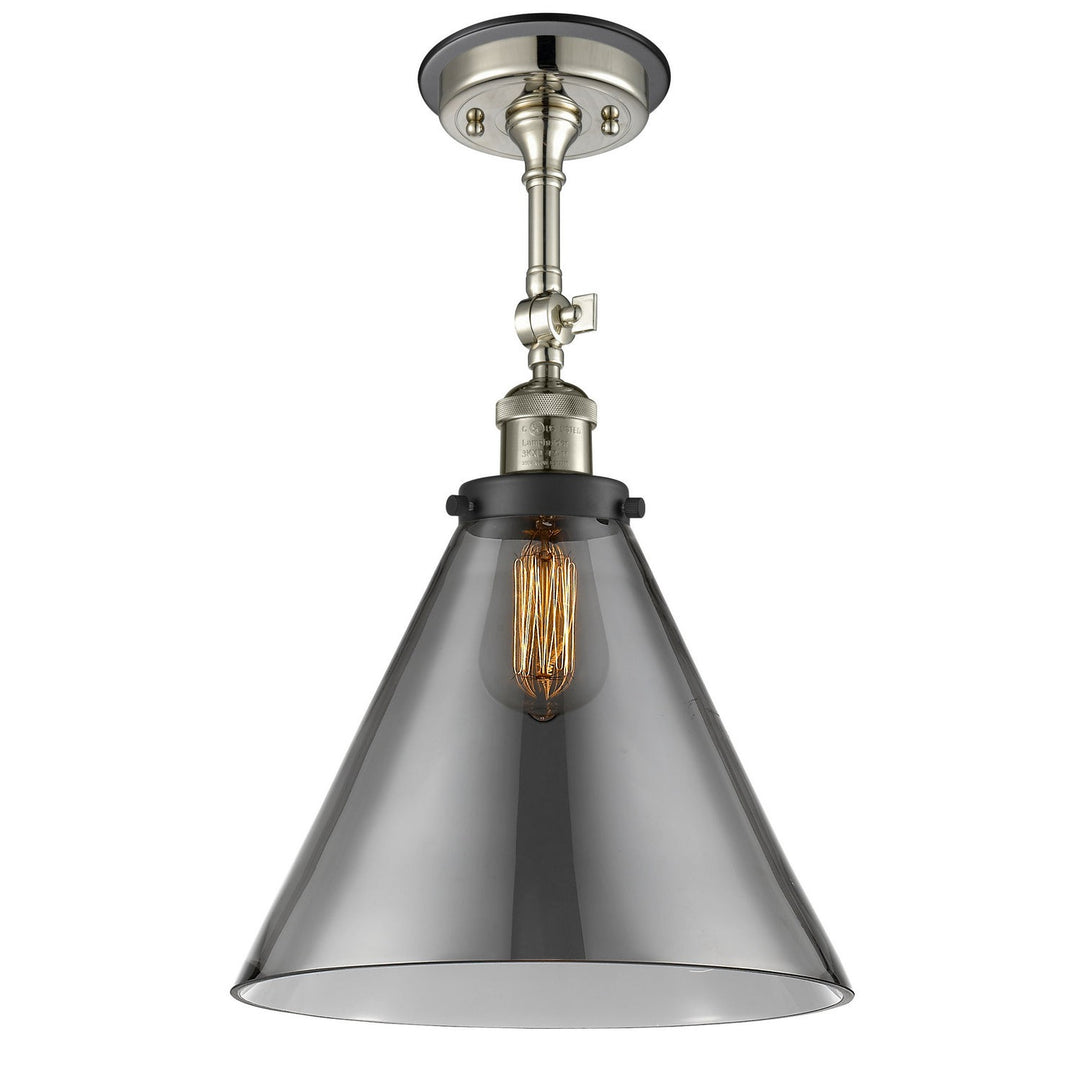 Innovations Franklin Restoration 201FBP-PNBK-G43-L Ceiling Light - Polished Nickel